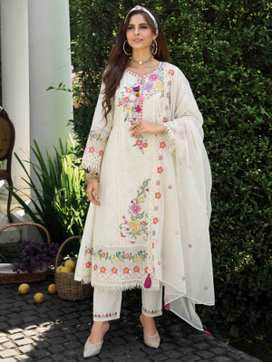 Indo Era Women Kurta Pant Dupatta Set