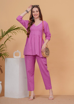 GURU TEXTILESS Women Kurti Pant Set