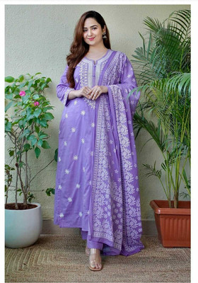 HV FASHION Women Kurti Pant Attached Dupatta Set