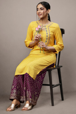 Aurelia Women Kurta Palazzo Set