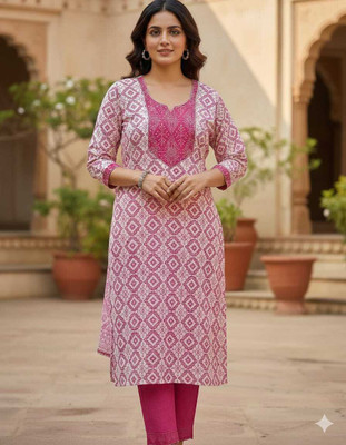 Samolia Women Kurti Pant Set