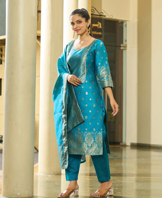 Trijal Fab Women Kurta Pant Dupatta Set
