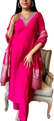 Rifashionvk Women Crop Top Dhoti Pant Ethnic Jacket Set