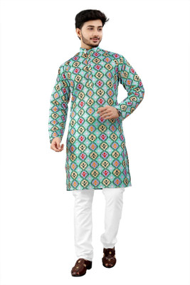DHASU TRENDZ Men Kurta Pyjama Set