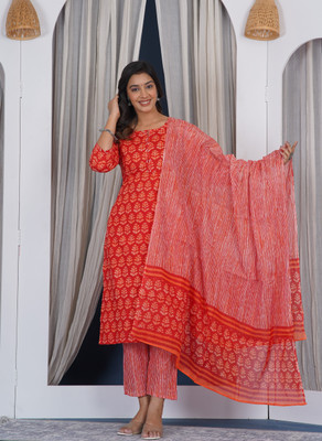 Prathmikta Women Kurti Pant Dupatta Set