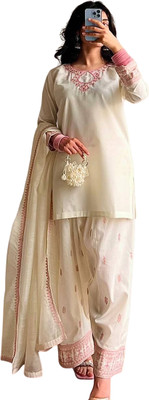Gangotri Women Ethnic Top Palazzo Dupatta Set