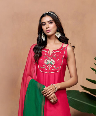 Youthnic Women Kurta Sharara Dupatta Set