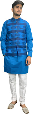 gargian master cut Men Kurta Pyjama Ethnic Jacket Set