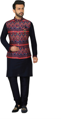 Paul Street Men Kurta Ethnic Jacket Set