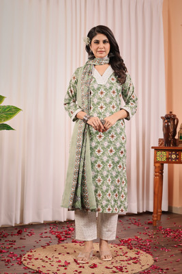 King Creation Women Kurta Pant Dupatta Set