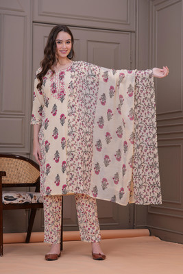 Highlight fashion export Women Kurta Pant Dupatta Set