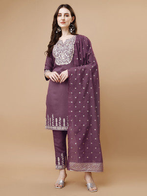 Granthva Fab Women Kurta Palazzo Dupatta Set