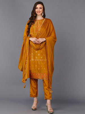 AHIKA Women Kurta Pant Dupatta Set