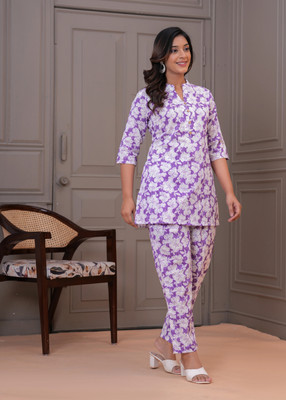 ANUOM Women Kurti Pant Set