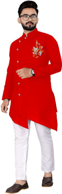 KC KUNJ CREATION Men Kurta Churidar Set