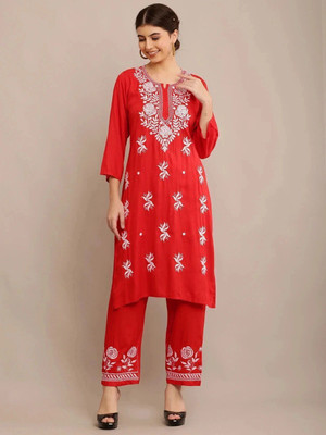 FAWOMENT Women Kurta Palazzo Set