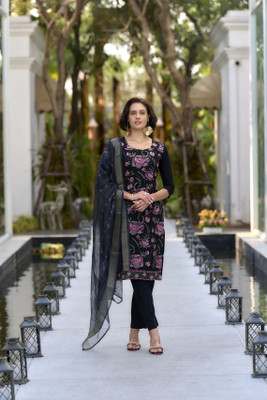 tckty Women Kurti Pant Dupatta Set