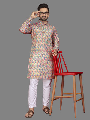 HIKNOCK Men Kurta Pyjama Set