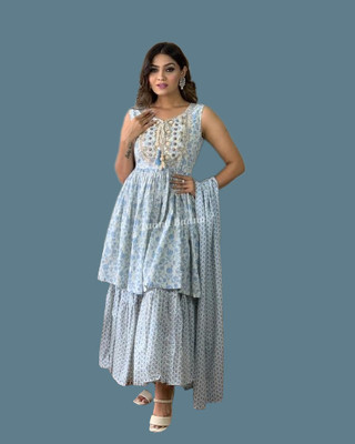 etima Women Kurta Sharara Dupatta Set
