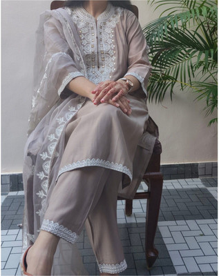 tailor bird Women Kurta Pant Dupatta Set