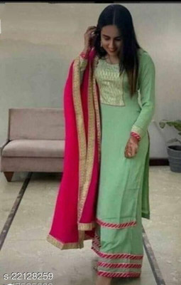 PAL CREATION Women Kurta Palazzo Dupatta Set