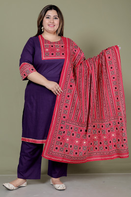 SHRIZA Women Kurta Pant Attached Dupatta Set
