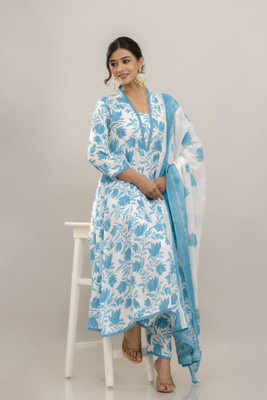 GEKHA Women Kurta Pant Dupatta Set