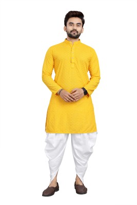 click n buy Men Kurta Dhoti Set