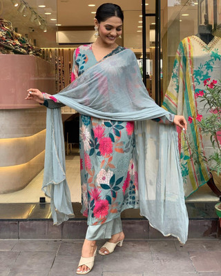 Gosriki Women Kurta Pant Dupatta Set