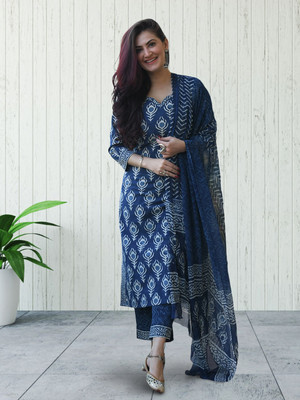 1 Stop Fashion Women Kurta Pant Dupatta Set