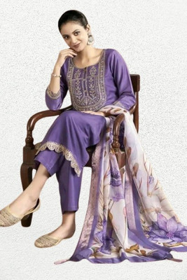 Mohnish Fashion Women Kurti Pant Dupatta Set