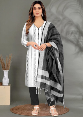 ZR Clothes Solid Kurta, Trouser/Pant & Dupatta Set