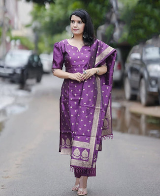 RANGTARA Embroidered Kurta, Trouser/Pant & Dupatta Set