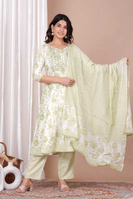 Navika Enterprises Women Kurta Pant Dupatta Set