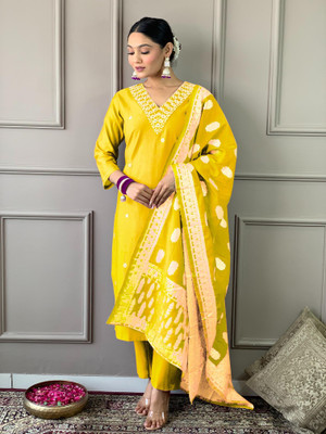 SHREE YAMUNA CREATION Women Kurti Pant Dupatta Set