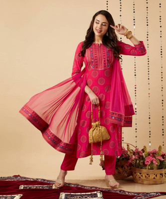 yuvti Women Kurta Pant Dupatta Set