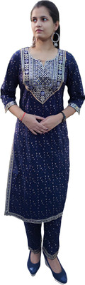 Bindu Creation Women Kurta Pant Set