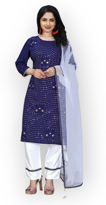 HOC's Women Kurta Palazzo Dupatta Set