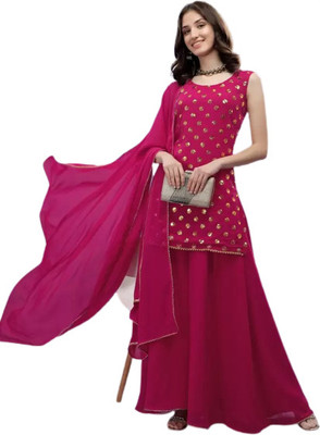 murlidhar creation Women Kurta Sharara Dupatta Set