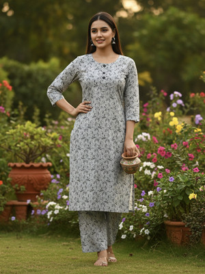 SHRA TEXTILE Women Kurti Palazzo Set