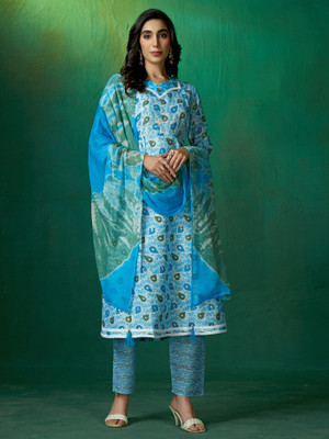 Sangria Women Kurta Pant Dupatta Set