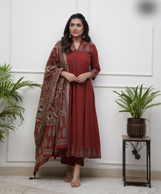 LP LABEL PEHNAVA Women Kurti Pant Dupatta Set