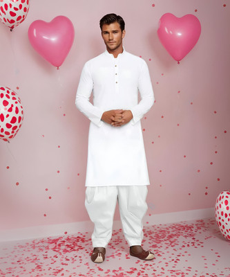 LEMONX Men Kurta Dhoti Set