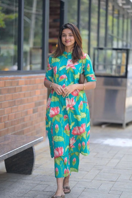 DIVACREATION Women Kurta Pant Set