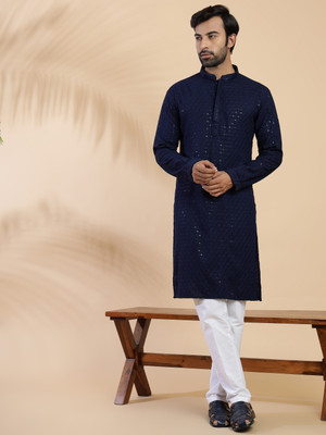 CHIRASVI Men Kurta Pyjama Set