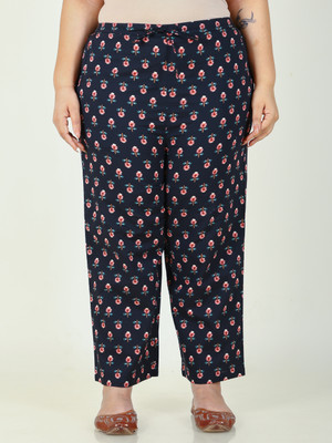 Aramya Comfort Fit Women Dark Blue Trousers