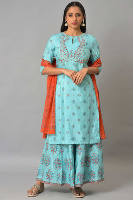 W Women Kurta Palazzo Set