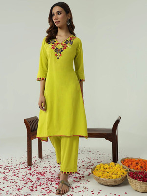 FIORRA Women Kurta Pant Set