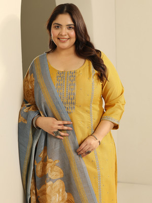 EXTRA LOVE BY LIBAS Women Kurta Palazzo Dupatta Set