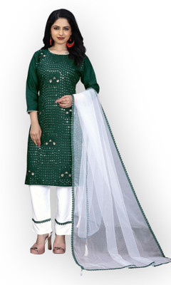 HOC's Women Kurta Palazzo Dupatta Set